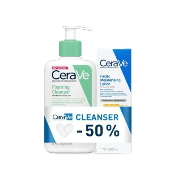 CeraVe Cleanser paket - čistilni gel in vlažilna nega