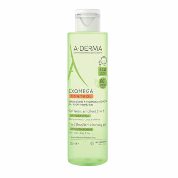 A-Derma Exomega Control 2v1 čistilni gel