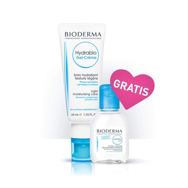 Bioderma Hydrabio lahka vlažilna gelna krema, 40 ml + GRATIS micelarni losjon