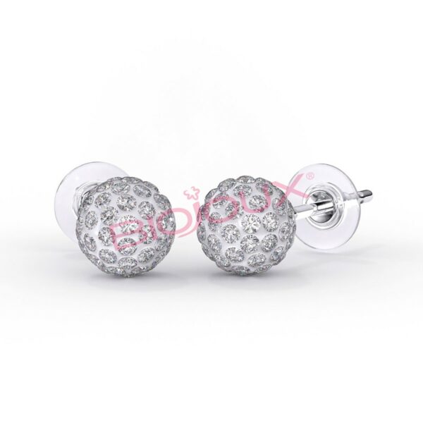 Biojoux uhani Swarovski kristal (fi 6mm)