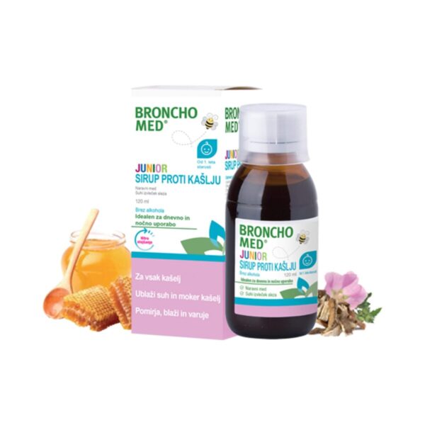 Bronchomed Junior sirup proti kašlju, 120 ml