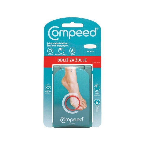 Compeed obliži za žulje mali, 6 obližev