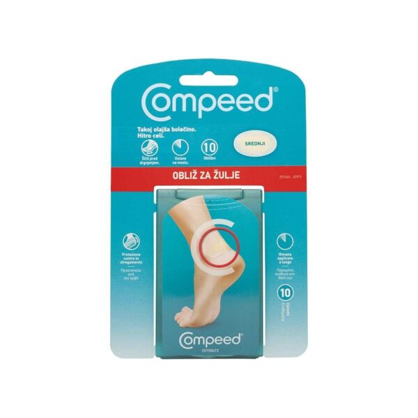 Compeed obliži za žulje srednji, 10 obližev