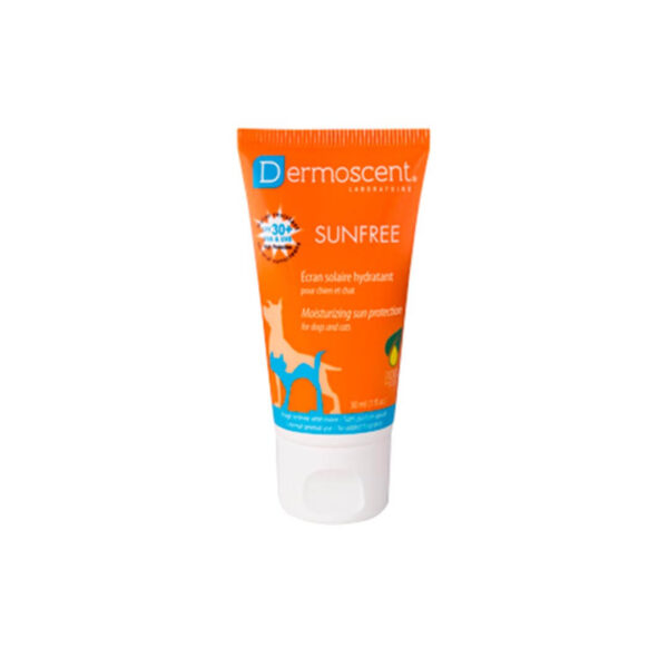 Dermoscent Sunfree krema za zaščito pred soncem za pse in mačke ZF30+, 30 ml