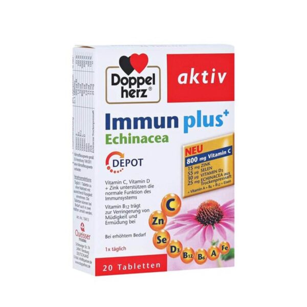 Doppelherz Aktiv Imun Plus+ Echinacea DEPO, 20 tablet