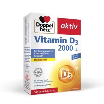 Doppelherz Aktiv Vitamin D3 2000 I.E., 50 tablet