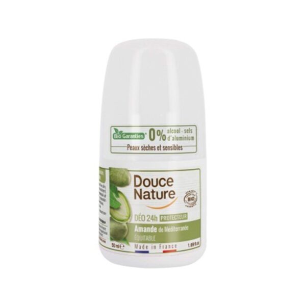 Douce Nature naravni deodorant roll-on 24h mandelj, 50 ml