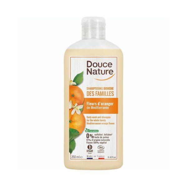 Douce Nature naravni gel in šampon za tuširanje pomarančni cvet, 250 ml