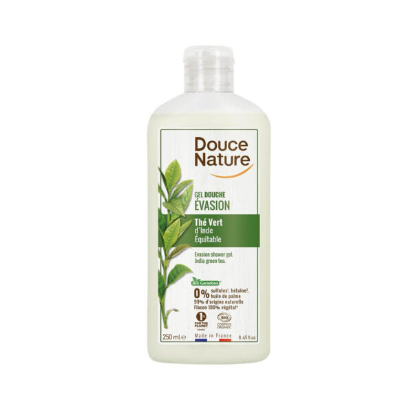 Douce Nature naravni gel za tuširanje zeleni čaj, 250 ml