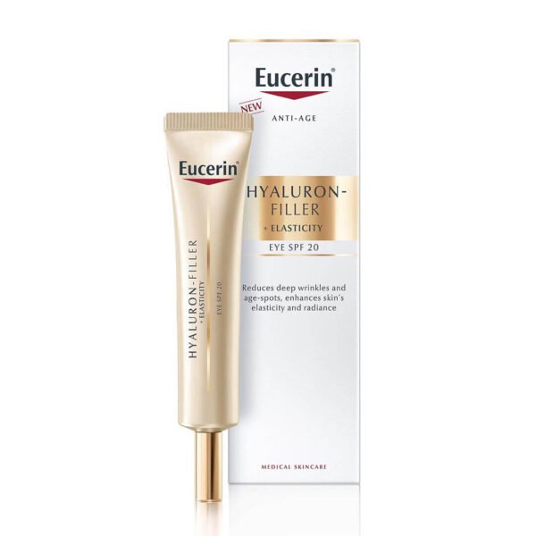 Eucerin Hyaluron-Filler + Elasticity krema za okrog oči ZF20, 15 ml