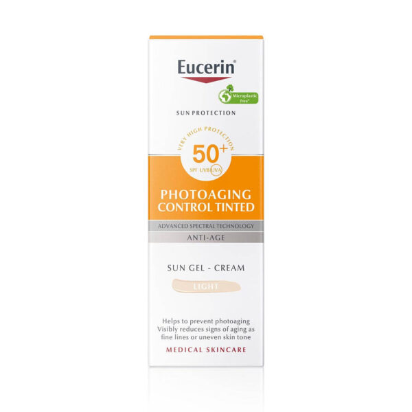 Eucerin Sun Photoaging Control obarvana krema ZF50+ Light, 50 ml