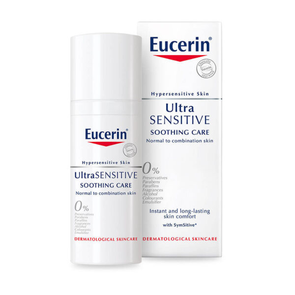 Eucerin Ultra Sensitive fluid za normalno do mešano kožo, 50 ml