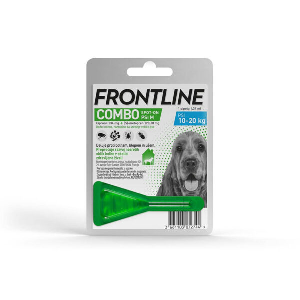 Frontline Combo Dog kožni nanos za srednje pse (10-20 kg), 1 pipeta