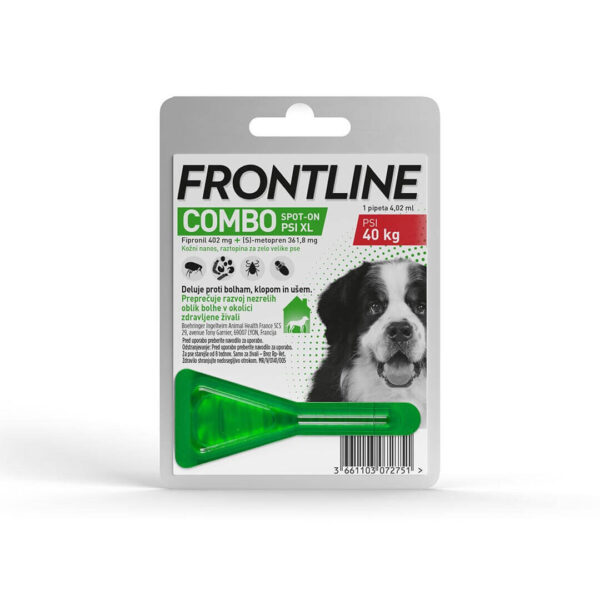 Frontline Combo Dog kožni nanos za zelo velike pse (nad 40 kg), 1 pipeta