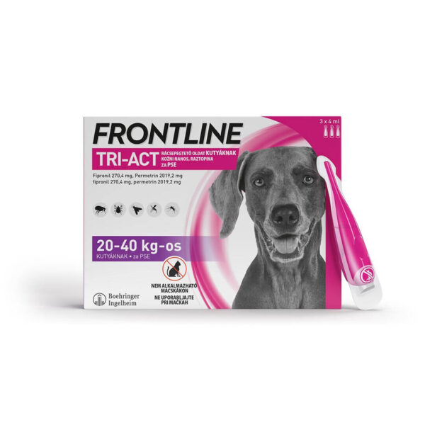 Frontline Tri-Act kožni nanos za pse (20-40 kg), 3 ampule