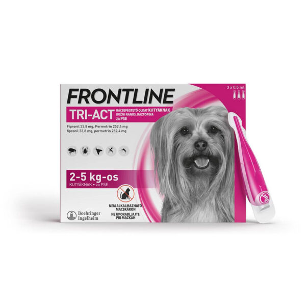 Frontline Tri-Act kožni nanos za pse (2-5 kg), 3 ampule