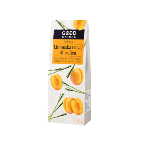 Good Nature čaj Limonska trava z marelico, 80 g