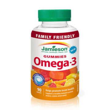 Jamieson Omega-3 Family žvečljivi bonboni, 90 bonbonov