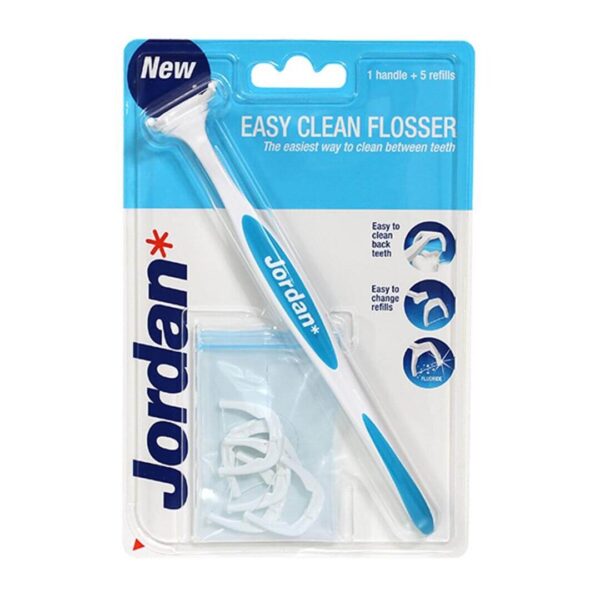 Jordan Easy Clean zobna nitka Flosser z držalom, 1 set