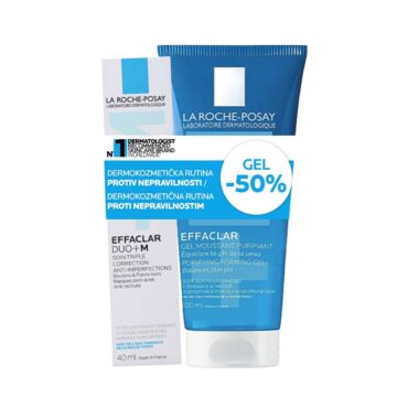 La Roche Posay Effaclar paket - Duo+M krema + čistilni gel