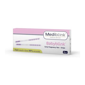 Mediblink Babyblink test nosečnosti lističi M150, 2 testa