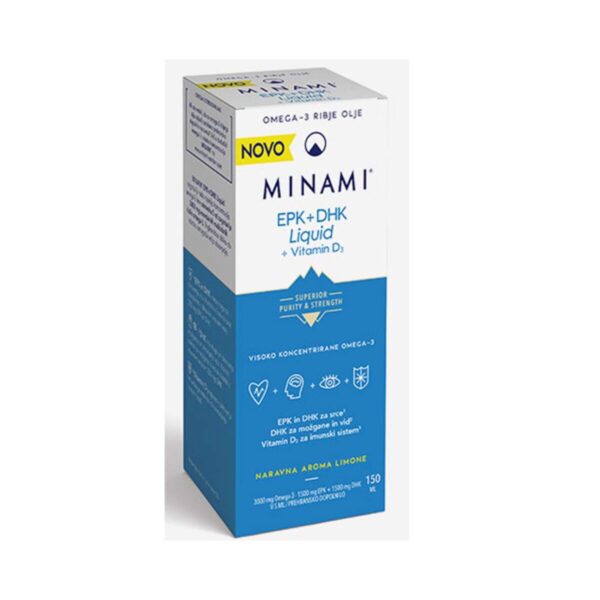 Minami EPK + DHK Liquid + Vitamin D3, 100 ml