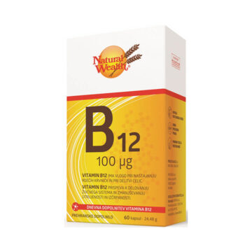 Natural Wealth Vitamin B12 100 µg, 60 kapsul