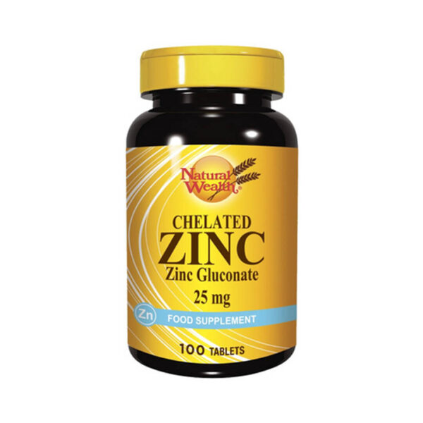 Natural Wealth cink 25 mg, 100 tablet