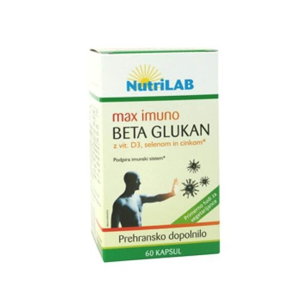 Nutrilab Max imuno Beta glukan, 60 kapsul