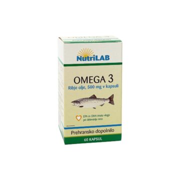 Nutrilab Omega 3 500 mg, 60 kapsul