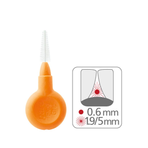 Paro Flexi grip medzobna ščetka 1.9-5.0 mm oranžna, 4 ščetke