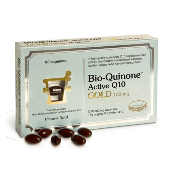 Pharma Nord Bio-Qinon Aktivni Q10 z vit.B2 GOLD, 60 kapsul