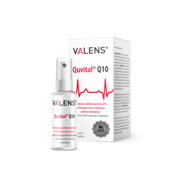 Valens Quvital Q10 pršilo z okusom ananasa, 27 ml