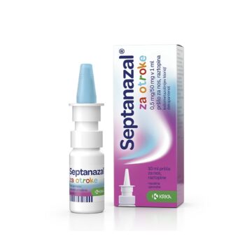 Septanazal 0,5 mg na 50 mg v 1 ml pršilo za nos za otroke, 10 ml