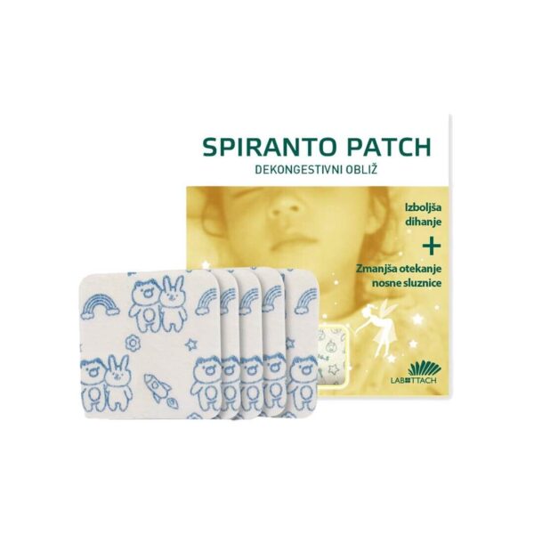 Spiranto patch dekongestivni obliž za otroke 5 x 5 cm, 5 obližev