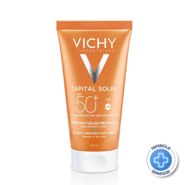 Vichy Capital Soleil žametna krema za obraz SPF 50+