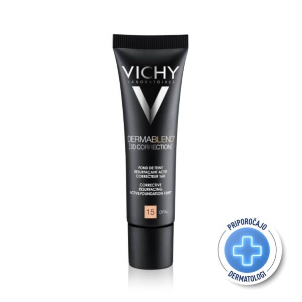 Vichy Dermablend 3D Correction korektivni puder ZF25 za mastno kožo