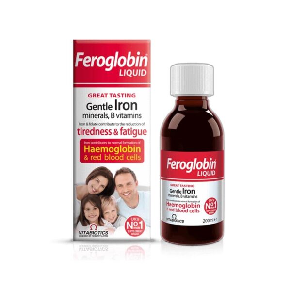 Feroglobin sirup s cinkom in vitamini B, 200 ml