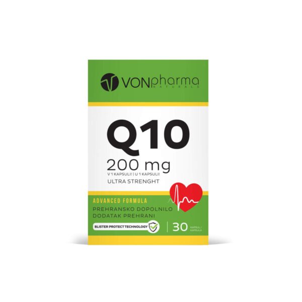 Vonpharma CoQ10 200 mg Ultra Strenght, 30 kapsul