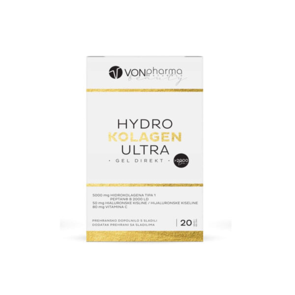 Vonpharma Hydro Kolagen Ultra 2000 direkt, 20 gelov