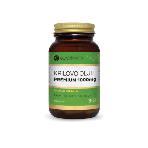 Vonpharma Krilovo olje Premium 1.000 mg, 30 kapsul