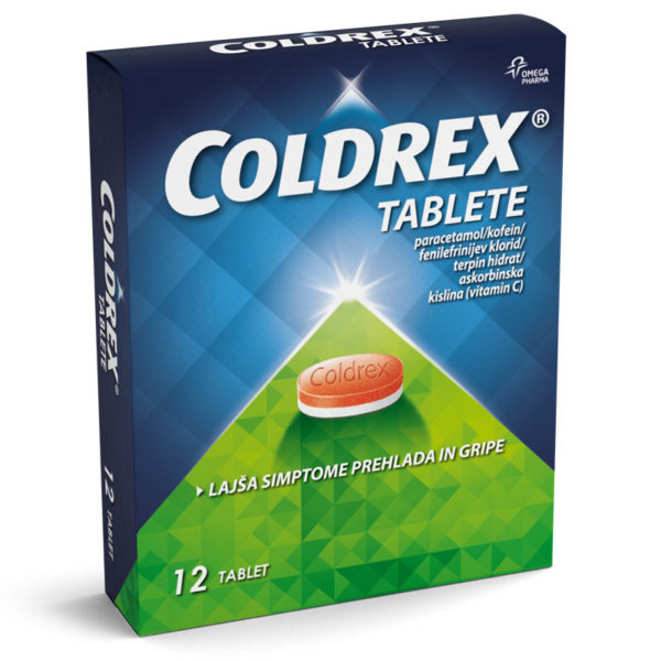 Coldrex tablete za lajšanje simptomov prehlada in gripe , 12 tablet