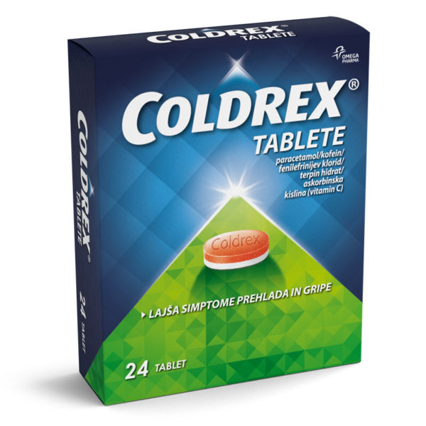 Coldrex tablete za lajšanje simptomov prehlada in gripe , 24 tablet