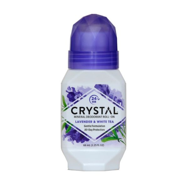 Crystal Essence roll-on s sivko in belim čajem, 66 ml