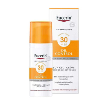 Eucerin Sun Oil Control kremni gel za zaščito obraza ZF30, 50 ml