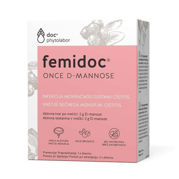 Femidoc ONCE Uro Express D-manoza v vrečkah, 14 x 2 g