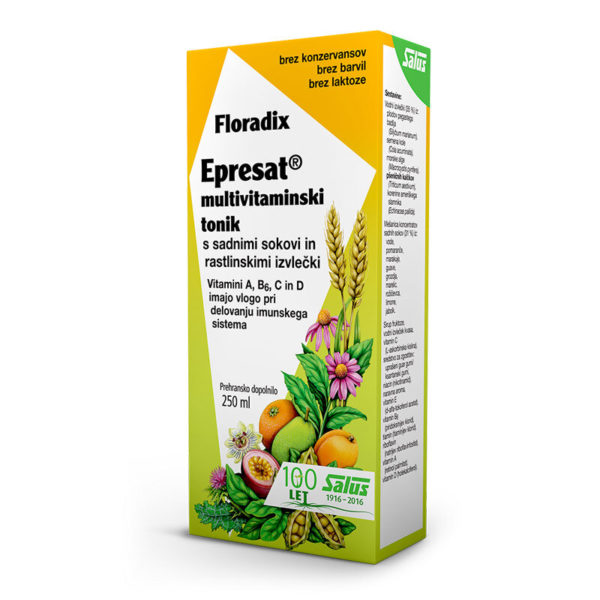 Floradix Epresat Energetikum multivitaminski tonik, 250 ml