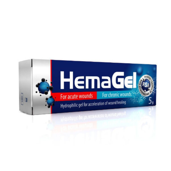 HemaGel gel za celjenje ran, 5 g