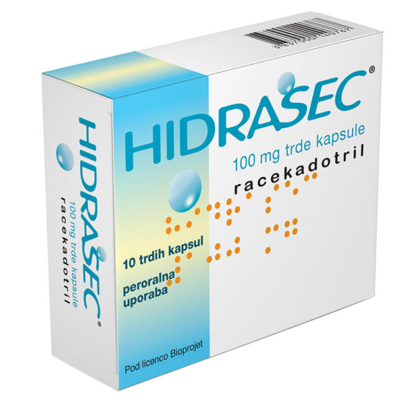 Hidrasec 100 mg trde kapsule, 10 kapsul