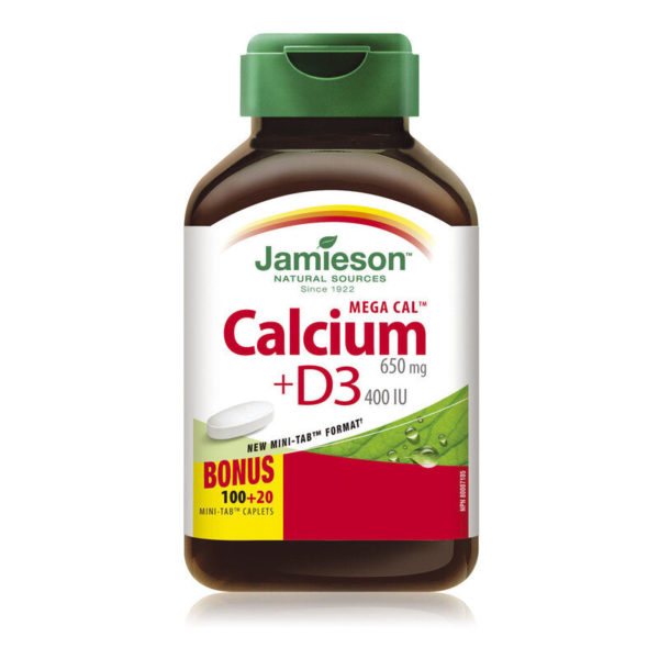 Jamieson Mega Kalcij + Vitamin D3, 120 tablet